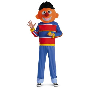 Deluxe Adult's Sesame Street Ernie Costume - Teen Size (38-40) 38-40" chest~ 5'9" - 5'11" approx 150-180lbs