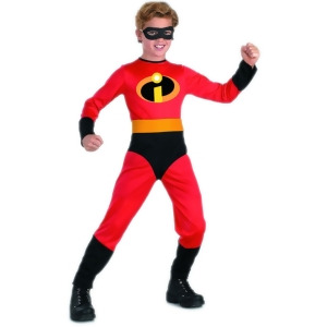 Disney The Incredibles Child Dash Costume - Boys Small (4-6) for ages 3-5~ 36-47 lbs approx 23"-25" chest~ 21"-22" waist~ 23-25" hips~ 16-19" inseam f