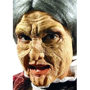 Old Woman Latex Prosthetics Appliance Kit Makeup Mask Standard Size - All