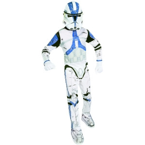 Star Wars Clone Trooper Child's Fancy Dress Costume - Boys Medium (8-10) for ages 5-7 approx 27"-30" waist~ 50-54" height