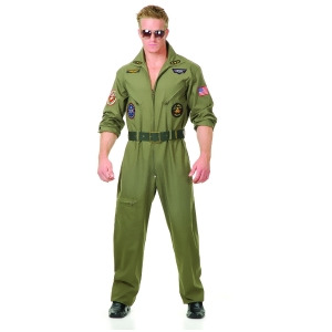 Adult Men's Top Gun Wing Man Fighter Pilot Ace Costume - Mens X-Small (34-36) 34-36" chest~ 5'5" - 5'9" approx 100-125lbs