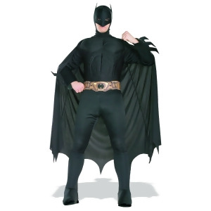 Batman Begins Adult's Costume With Muscle Chest - Mens Large (42-44) 42-44" chest~ 5'8" - 6'2" approx 175-190lbs