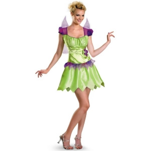 Womens Classic Disney Tinker Bell Rainbow Fairy Costume - Womens Medium (8-10) 27-29 waist~ 39-41 hips~ 35-37 bust~ B-C