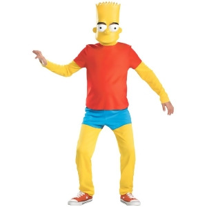 Child The Simpsons Bart Simpson Deluxe Costume - Boys Large (10-12) for ages 8-10~ 60-87 lbs approx 28"-30" chest~ 24"-25" waist~ 28-30" hips~ 23-25" 