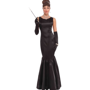 Sexy Breakfast at Tiffany's Audrey Hepburn Vintage Hollywood Black Dress Womens Standard 6-14 approx 26-32 waist 35-41 hips 34-38 bust - All