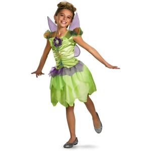 New Childs Disney Tinker Bell Rainbow Fairy Costume - Girls Large (10-12) for ages 8-10~ 67-84 lbs approx 28"-30" chest~ 24"-25" waist~ 30-32" hips~ 2