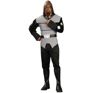 New Men's Star Trek Male Klingon Costume Size Large 44 - Mens X-Large (44-46) 44-46" chest~ 5'9" - 6'2" approx 190-210lbs