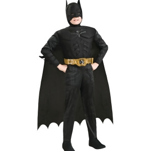 Boys Batman The Dark Knight Rises Muscle Chest Costume - Boys Medium (8-10) for ages 5-7 approx 27"-30" waist~ 50-54" height