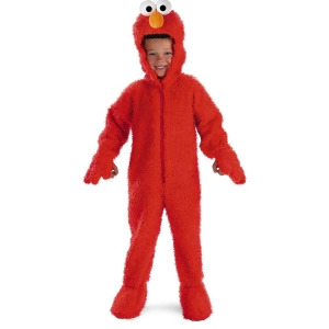 Deluxe Sesame Street Elmo Plush Costume - Toddler (2T) approx 20-21" chest~ 19-20" waist for 30-34" height & 27-30 lbs