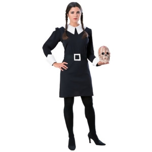 Adult Women's Classic The Addams Family Wednesday Costume - Womens Large (14-16) approx 38-40 bust~ 31-34 waist