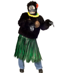 Mens Large Hawaiian Aloha Gorilla Parade or School Mascot Costume Standard 42-44 42-44 chest 5'9 5'11 approx 160-185lbs - All