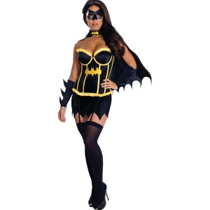 Women's Sexy Adult Dc Comics Batgirl Corset Costume - Womens Small (4-6) approx 32-34" bust & 22-24" waist