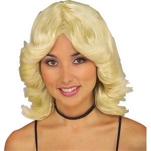 Adult's Blonde 70s Sex Kitten Costume Wig standard size - All