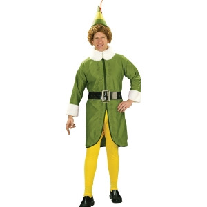 Authentic Licensed Elf Movie Buddy Christmas Costume - Mens X-Large (44-46) 44-46" chest~ 5'9" - 6'2" approx 190-210lbs