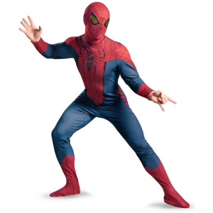 Adult The Amazing Spider-Man Movie Deluxe Muscle Chest Costume - XXL (2XL 50-52) 50-52" chest~ 44-46" waist~ 5'11" - 6'1" approx 260-280lbs