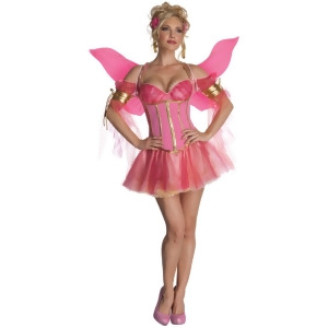 Women's Adult Enchanted Fairy Sexy Pink Butterfly or Pixie Costume - Womens Small (4-6) approx 32-34" bust & 22-24" waist