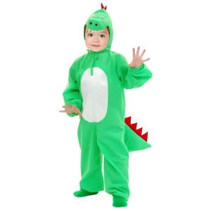 Child Little Dragon Video Game Yoshi Costume - Toddler (2-4) approx 22"-24" chest & waist for 35-39" height