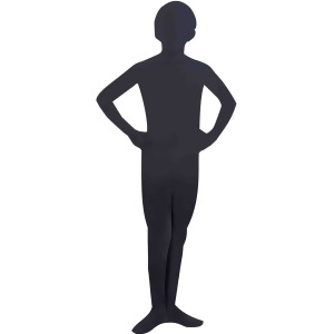 Child Black Full Body Jumpsuit I'm Invisible Disappearing Man Costume - Boys Medium (8-10) for ages 5-7 approx 27"-30" waist~ 46-53" height