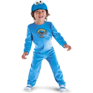 Sesame Street Cookie Monster Toddler Costume - Toddler (3T-4T) approx 22-23" chest~ 20-21" waist for 39-42" height & 34-38 lbs