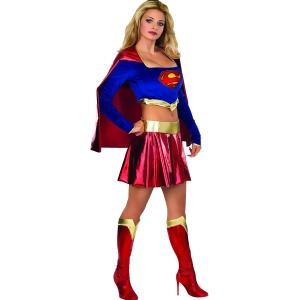 Adult's 'Sexy Supergirl Women's Super Girl Costumes - Womens X-Small (0-2) approx 31-33" bust & 21-23" waist