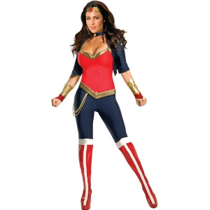 Women's Sexy Adult Classic Wonder Woman Costume - Womens X-Small (0-2) approx 31-33" bust & 21-23" waist
