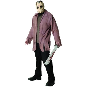 Jason Voorhees Friday the 13th Adult's Costume - Mens X-Large (44-46) 44-46" chest~ 5'9" - 6'2" approx 190-210lbs