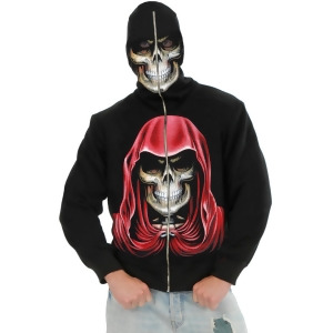 Adult Men's Empire Reaper Black Hoodie Sweatshirt - Small 36-38" chest~ approx 150-180lbs