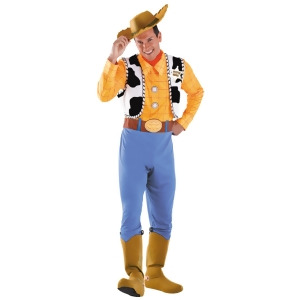 Deluxe Adult Toy Story 3 Woody Cowboy Costume - Mens Large-XL (42-46) 44-46" chest~ 5'9" - 5'11" approx 195-220lbs