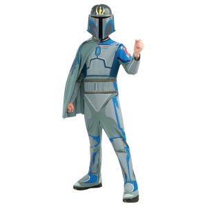 Boys Star Wars Pre Vizsla Costume - Boys Small (4-6) for ages 3-5 approx 25"-26" waist~ 44-48" height