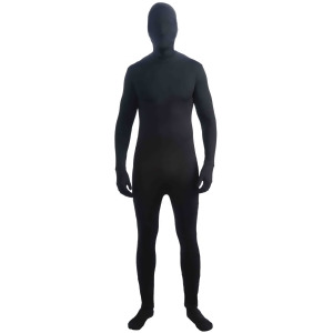 Black Adult Disappearing Man Professional Quality Full Body Jumpsuit - Teen (40)