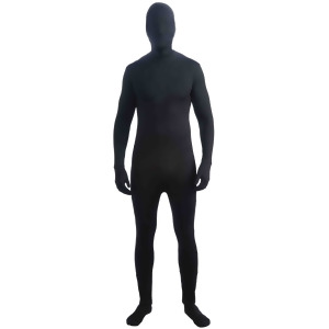 Black Adult Disappearing Man Professional Quality Full Body Jumpsuit - Mens XL (44-48) 5'9" - 6'2" approx 195-215lbs