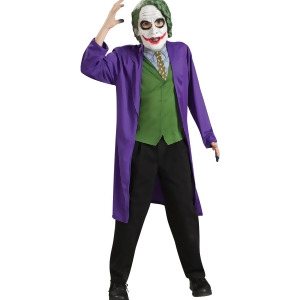 Batman The Dark Knight Childs The Joker Costume And Accessory Set Boys Medium-Large 6-14 for ages 4-10 approx 23 chest 21 waist - All