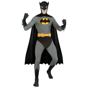 Adult Batman Second Skin Professional Quality Full Body Jumpsuit - Mens Medium (38-40) 38-40" chest - 5'4" approx 120-150lbs