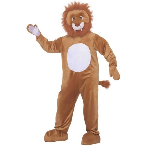 Mens Large 42-44 Plush Leo The Lion Costume Standard 42-44 42-44 chest 5'9 5'11 approx 160-185lbs - All