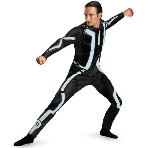 Deluxe Tron Legacy Kevin Flynn Costume Mens Xl 42-46 Mens Large-XL 42-46 42-46 chest 38-42 waist 5'9 5'11 approx 195-220lbs - All