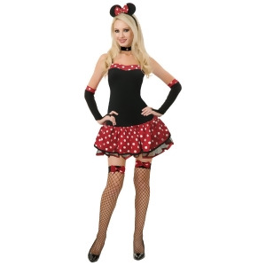 Adult Women's Naughty Sexy Minnie Mouse Style Costume - Womens Small (5-7) approx 26 waist~ 37.5 hips~ 36 bust~ A-C