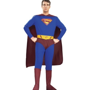 Adults Superman Returns Standard Costume - Mens Medium (38-40) 38-40" chest~ 5'7" - 6'1" approx 120-150lbs