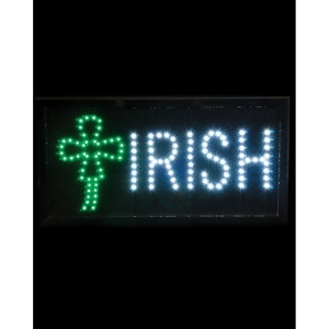 St. Patrick's Day 19 Inch Flashing Irish Shamrock Led Bar Sign 19 x 10 - All