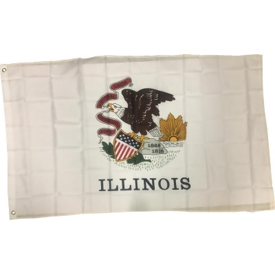 Large New 3x5 Illinois State Flag US USA American Flags - 3' x 5' (36
