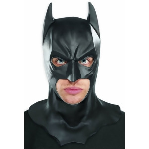 Adult Batman The Dark Knight Rises Full Overhead Latex Mask With Cowl Standard size - All