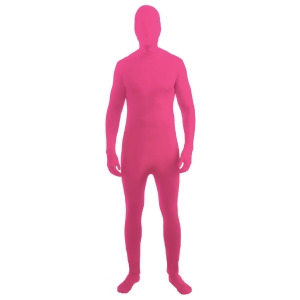 Neon Pink Adult Disappearing Man Professional Quality Full Body Zentai Suit - Mens Large (42) 5'7" - 6'1" approx 150-180lbs