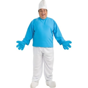 Adult Mens Deluxe Smurf Plus Size 44-52 Costume Mens Plus Size 44-52 52 chest 5'11 6'1 approx 220-280lbs - All