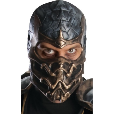 Overhead Latex Adult Scorpion Mortal Kombat Costume Accessory Mask