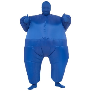 Blue Adult Infl8s Full Body Inflatable Costume Jumpsuit Large 42-44 Mens Standard 44 44 chest 5'9 5'11 approx 170-190lbs - All