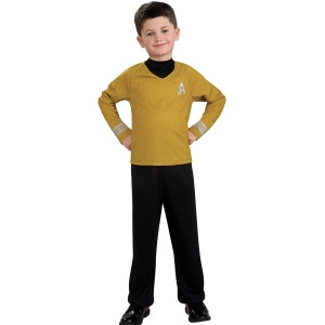 Boys Star Trek Into Darkness Captain Kirk Command Costume - Boys Medium (8-10) for ages 5-7 approx 27"-30" waist~ 50-54" height