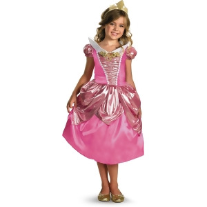 Child Deluxe Disney Sleeping Beauty Princess Aurora Shimmer Costume - Girls Small (4-6x) for ages 3-5~ 39-50 lbs approx 23"-26" chest~ 21"-23" waist~ 