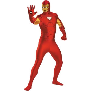 Iron Man Mens Adults Bodysuit Costume - Mens Large-XL (42-46) 44-46" chest~ 5'9" - 5'11" approx 195-220lbs