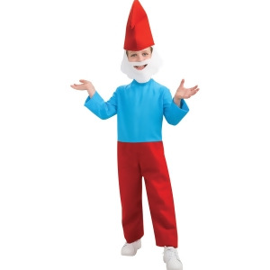 Boys The Smurfs Movie Papa Smurf Costume - Boys Medium (8-10) for ages 5-7 approx 27"-30" waist~ 50-54" height