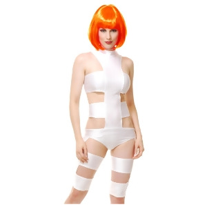 Womens Sexy Fifth Element Dimension Leeloo Costume - Womens X-Large (14-16) approx 30.5 waist~ 42 hips~ 40.5 bust~ C-D