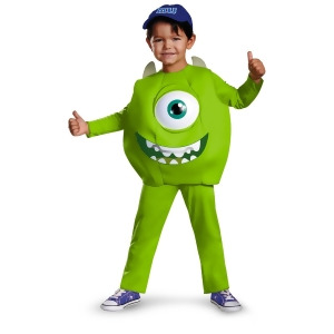 Child Deluxe Monsters Inc University Mike Costume - Toddler (2T) approx 20-21" chest~ 19-20" waist for 30-34" height & 27-30 lbs